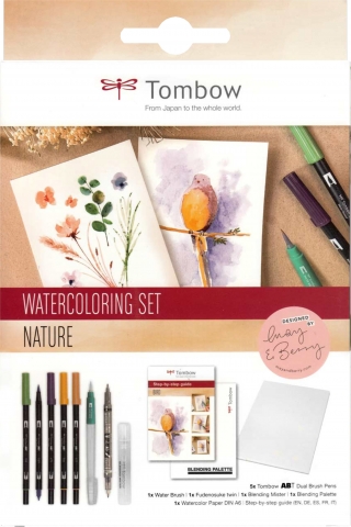 Set Watercoloring Nature-5244