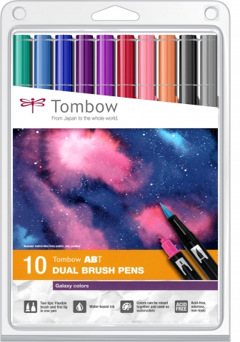 Set 10 Markere Pensula Galaxy Colors